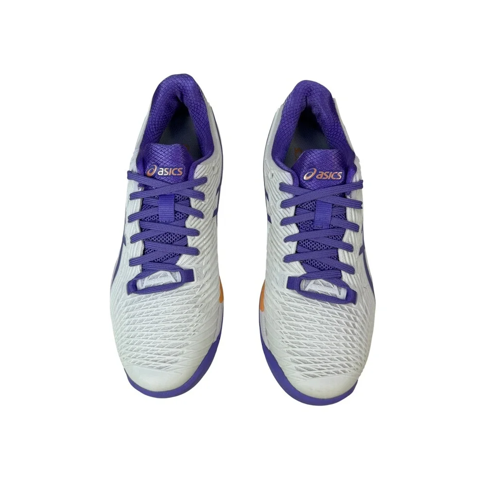 Asics Solution Speed FF 2 Tennis Shoes‎ Womens 9 White Amethyst 1042A136-104